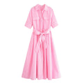 Vestido Midi Camisero Ariane con Cinturón
