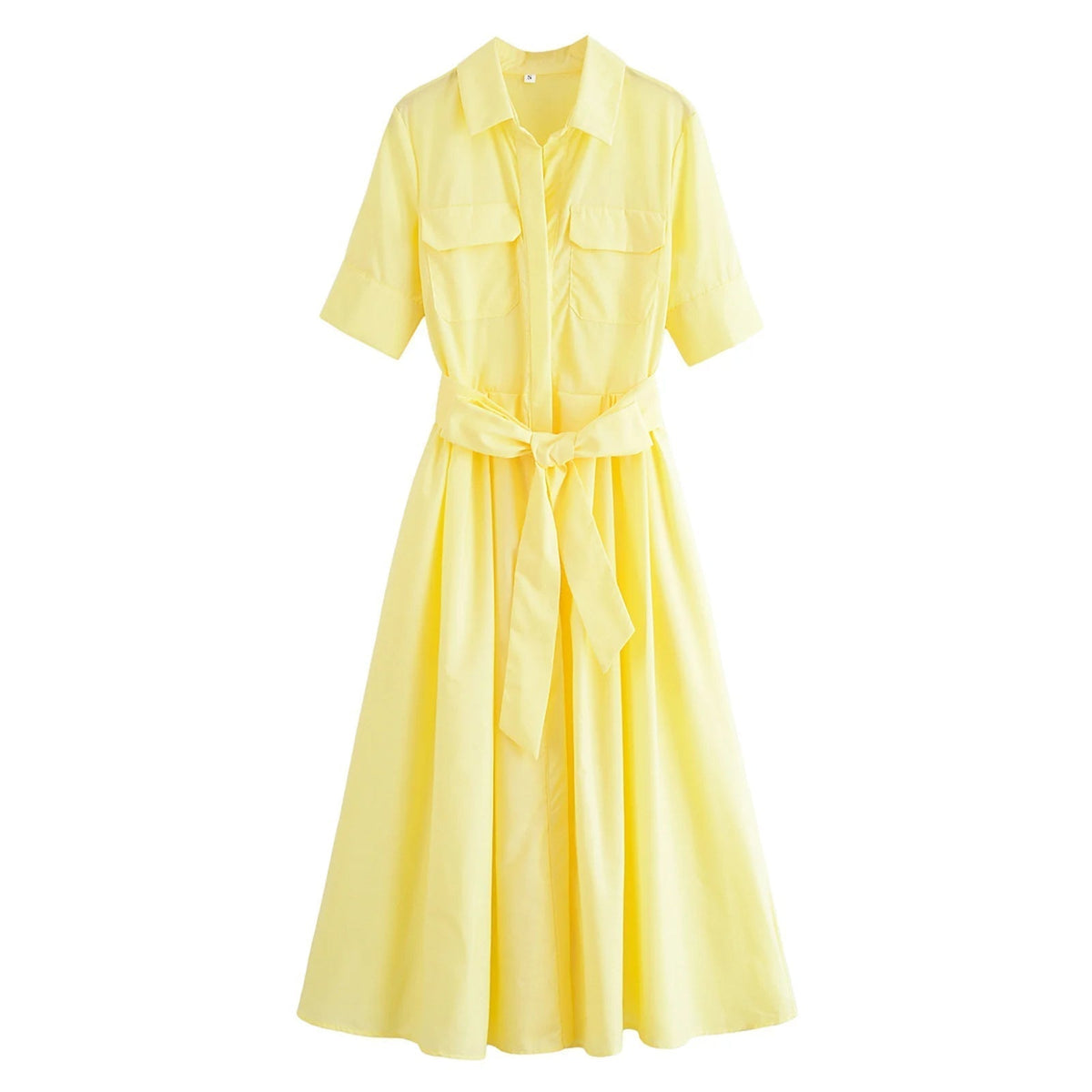Vestido Midi Camisero Ariane con Cinturón