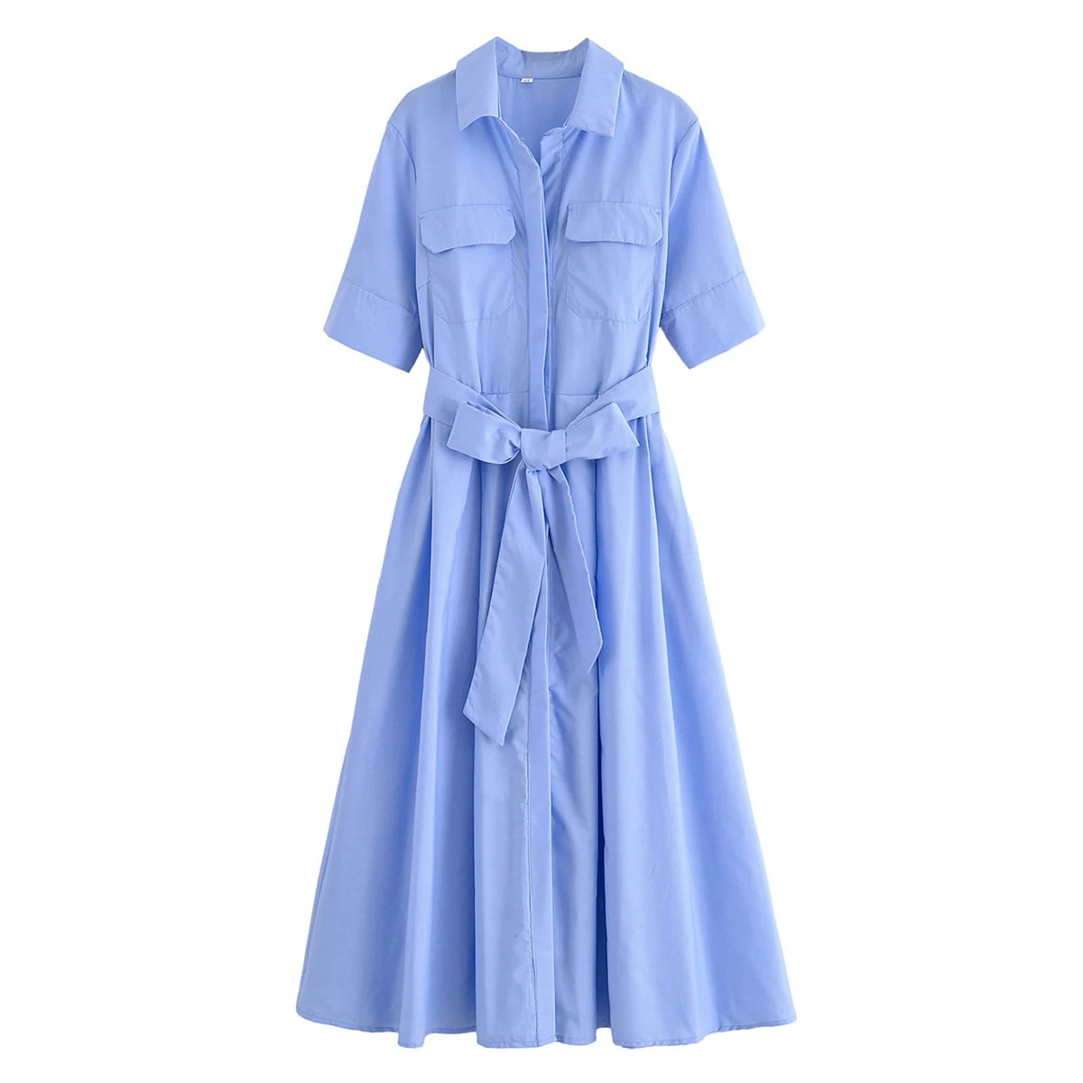 Vestido Midi Camisero Ariane con Cinturón