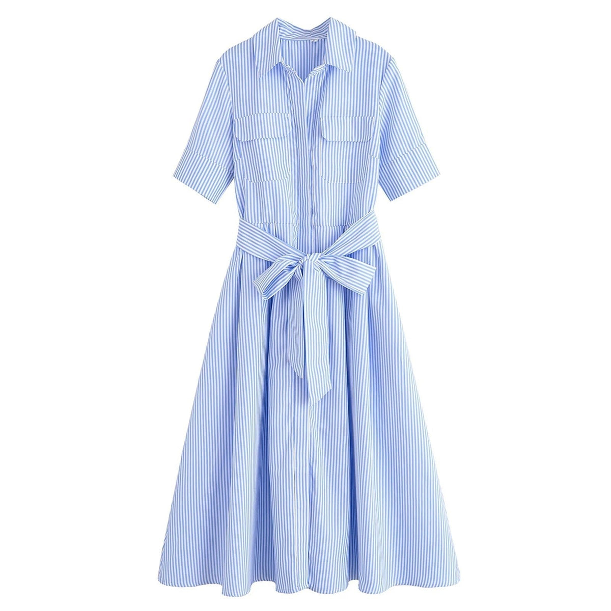 Vestido Midi Camisero Ariane con Cinturón