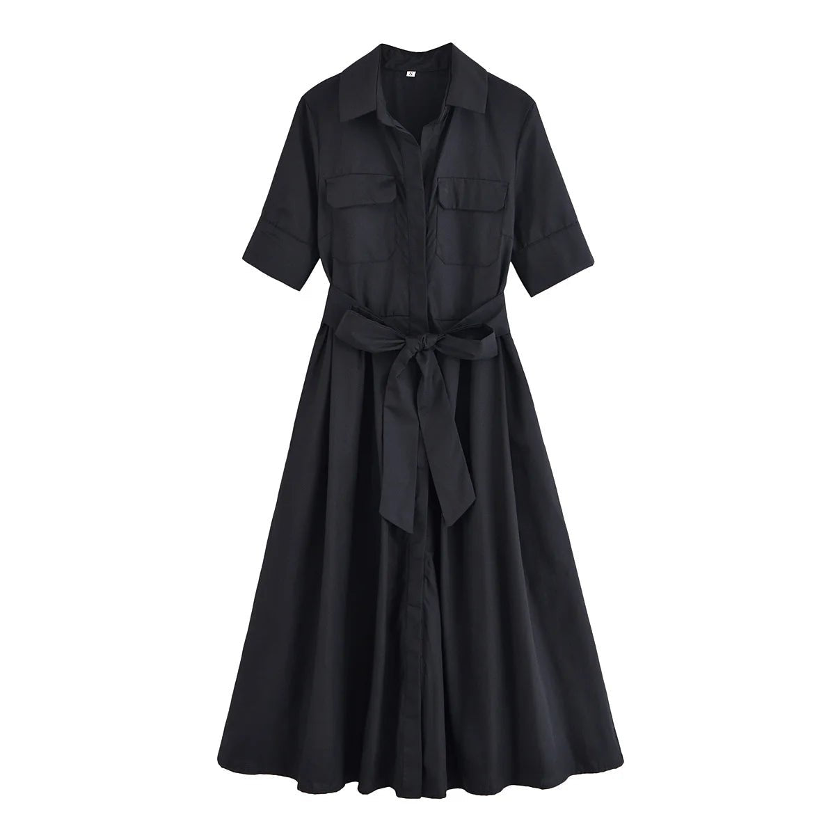 Vestido Midi Camisero Ariane con Cinturón