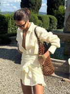 Beatrice vestido camisero con cordones