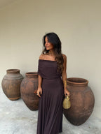 Vestido maxi Daniella de malla