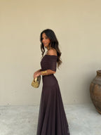 Vestido maxi Daniella de malla