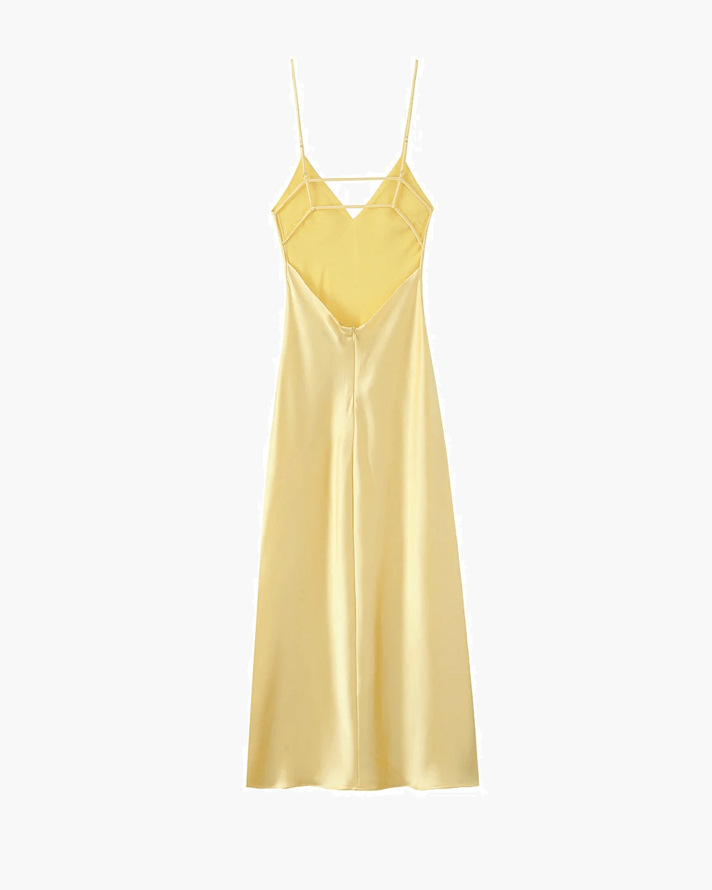 Vestido largo Kirra de satén sin espalda