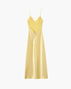 Vestido largo Kirra de satén sin espalda