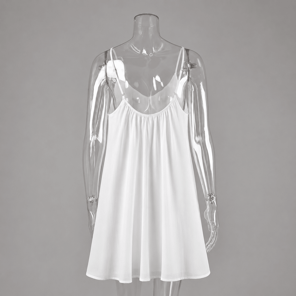 Vestido mini fluido Lavinia de tirantes finos