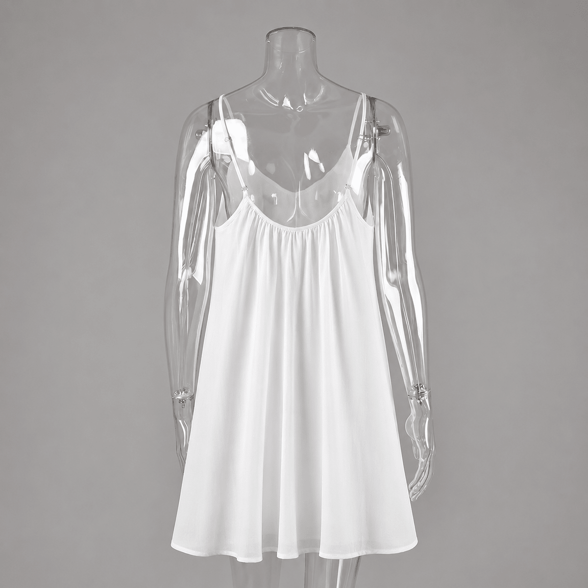 Vestido mini fluido Lavinia de tirantes finos
