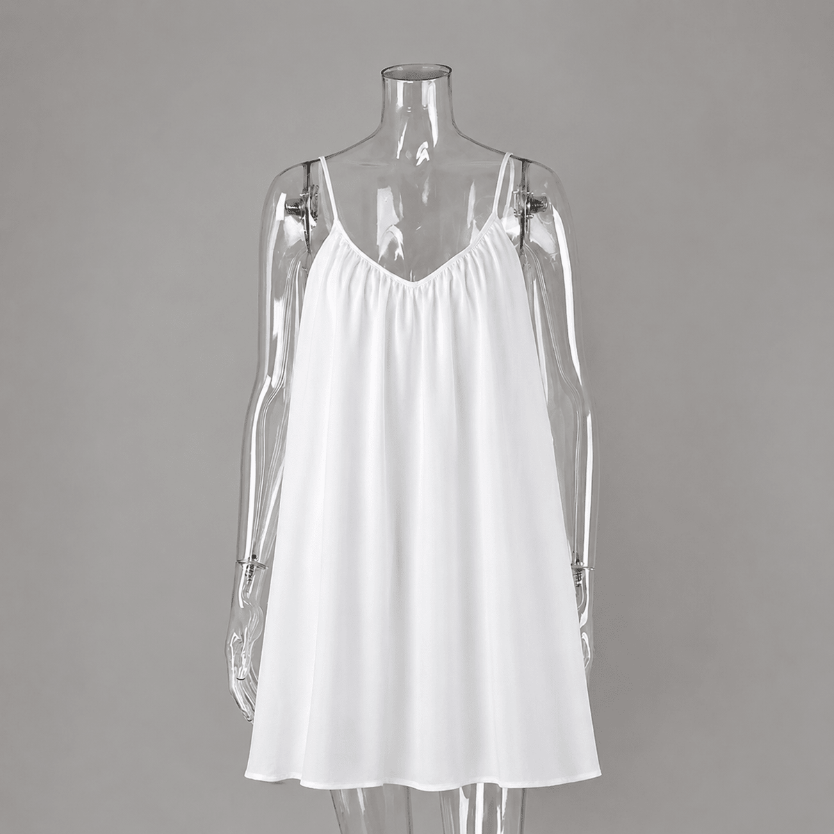 Vestido mini fluido Lavinia de tirantes finos