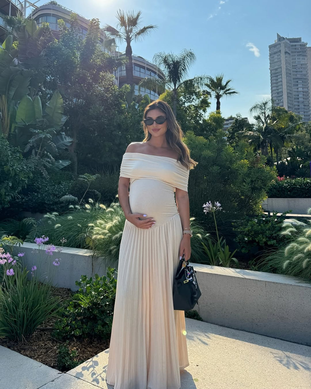 Serena Vestido fluido drapeado