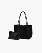 Bolso Tote de Ante Cheska con Estuche