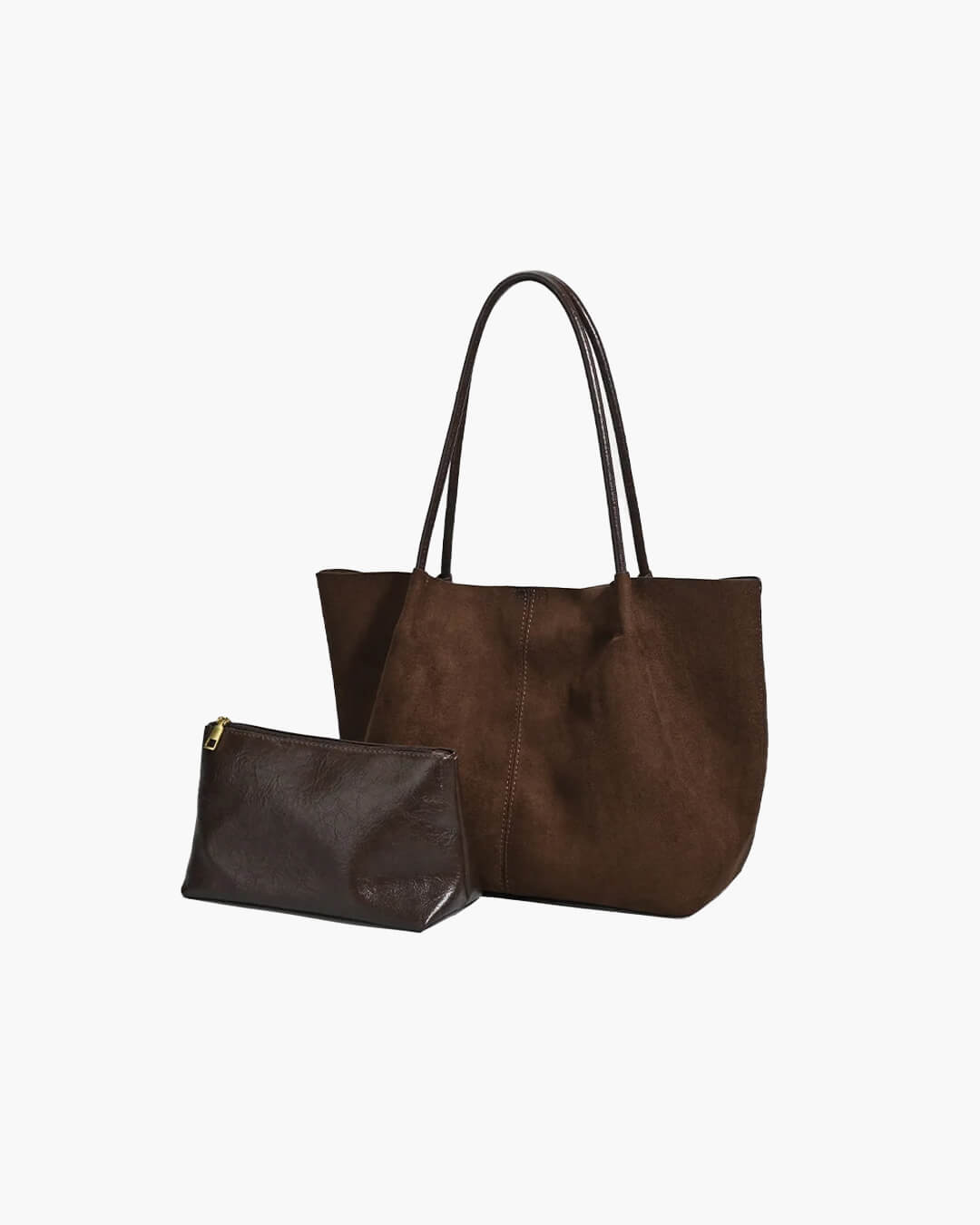 Bolso Tote de Ante Cheska con Estuche