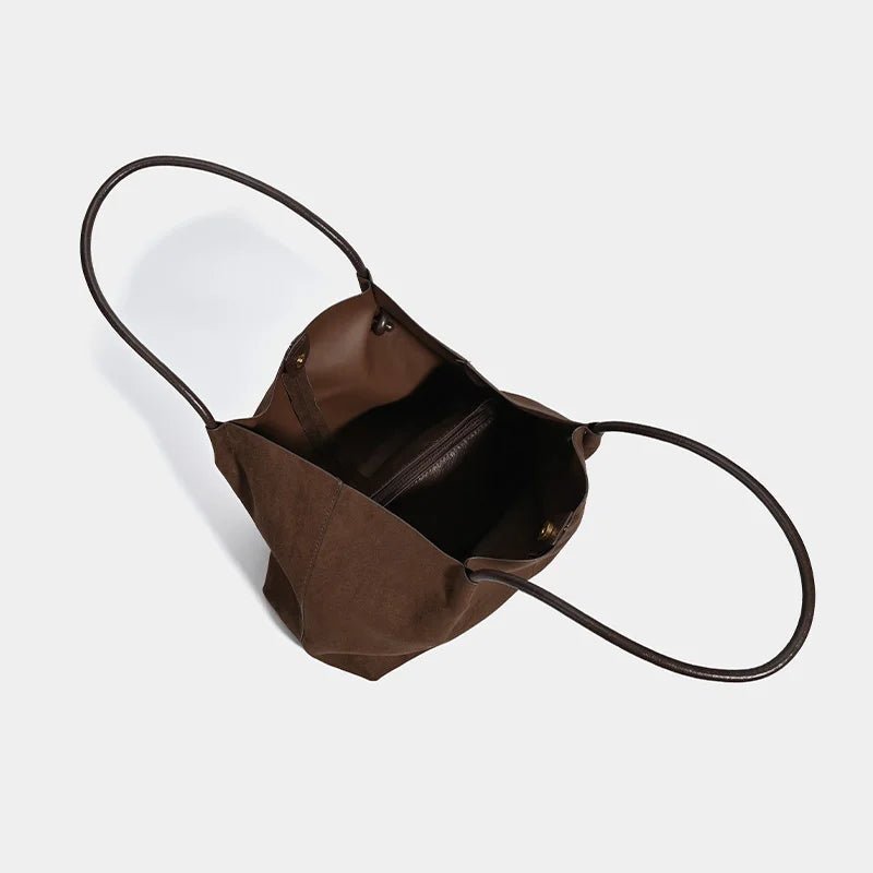 Bolso Tote de Ante Cheska con Estuche