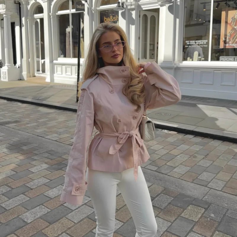 Amy Chaqueta Trench con Cinturón