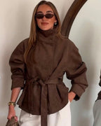 Anna Chaqueta de Ante con Cordones