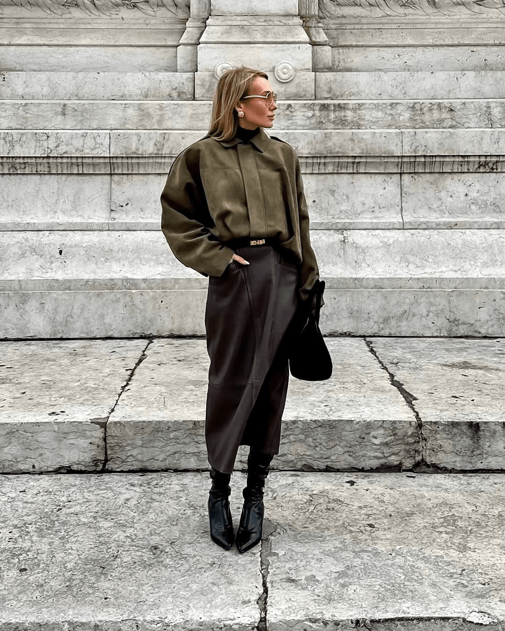 Constance cazadora bomber de ante sintético