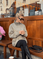 Chaqueta entallada a la cintura Daniela de cuadros vintage