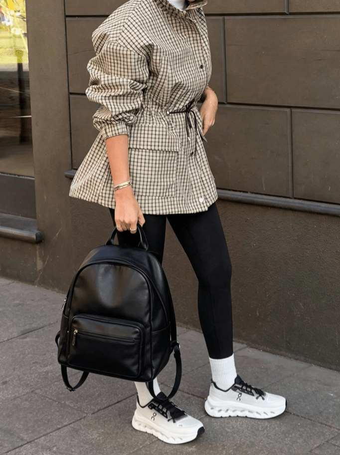 Ellen Chaqueta de Cuello Alto a Cuadros