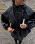 Emma Chaqueta oversize a cuadros con cordones
