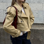 Fern Khaki chaqueta trench corta [max 255]