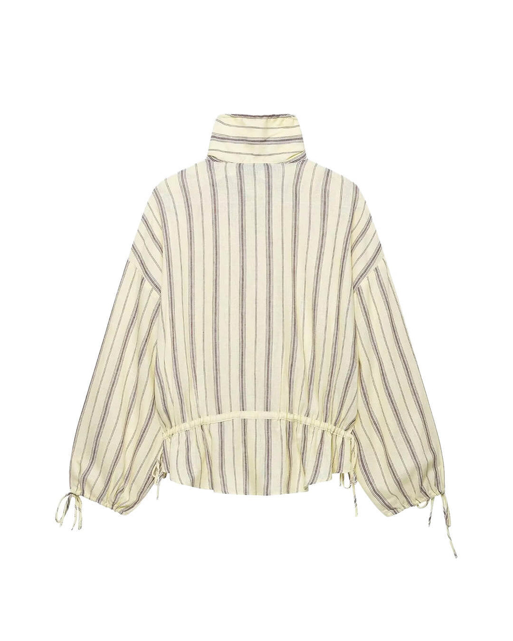 Chaqueta Gina con cuello alto y rayas