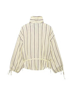 Chaqueta Gina con cuello alto y rayas
