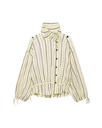 Chaqueta Gina con cuello alto y rayas