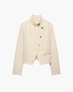 Helena Blazer cruzado cuello embudo