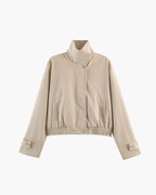 Chaqueta Jenny con Cuello Alto y Cremallera