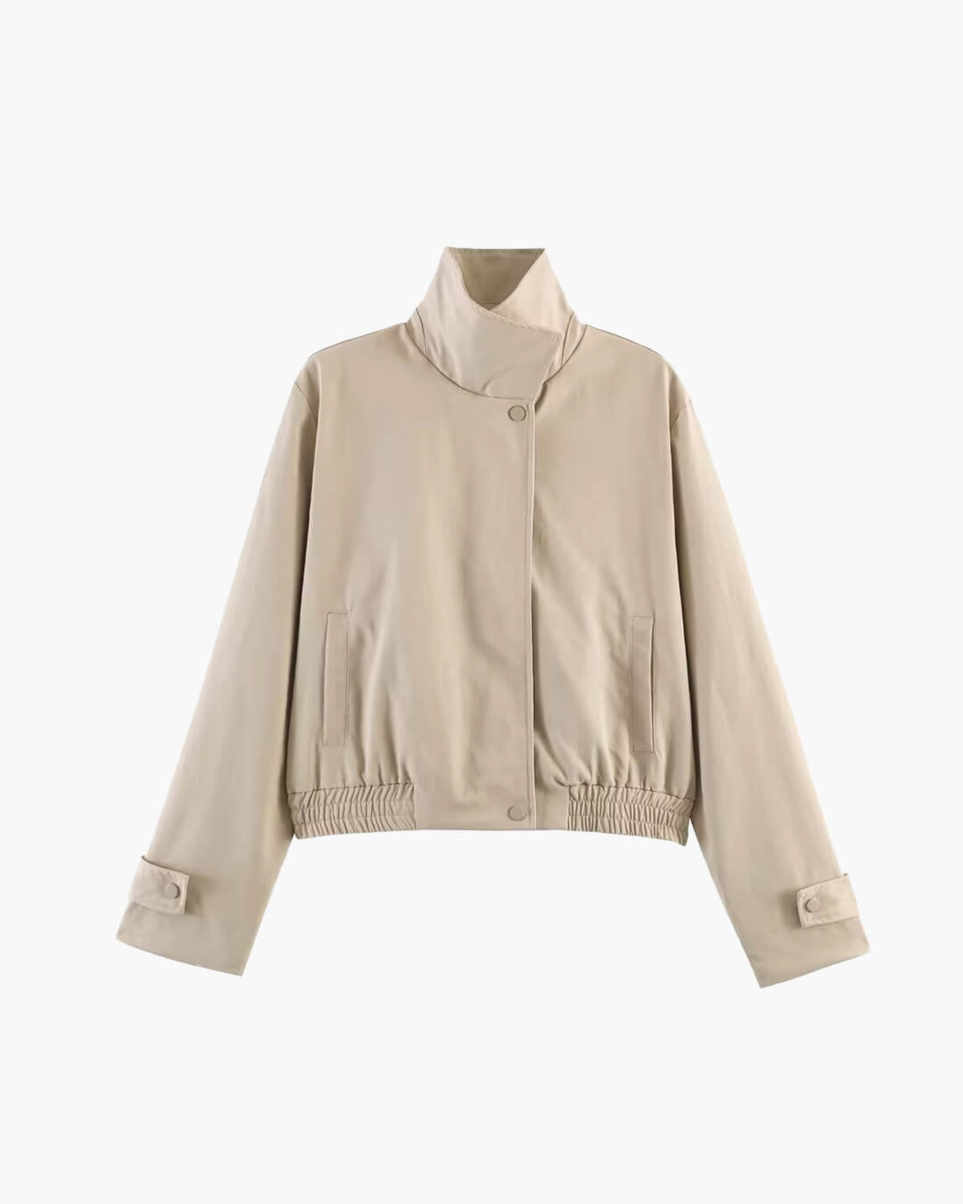 Chaqueta Jenny con Cuello Alto y Cremallera