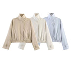 Chaqueta Jenny con Cuello Alto y Cremallera