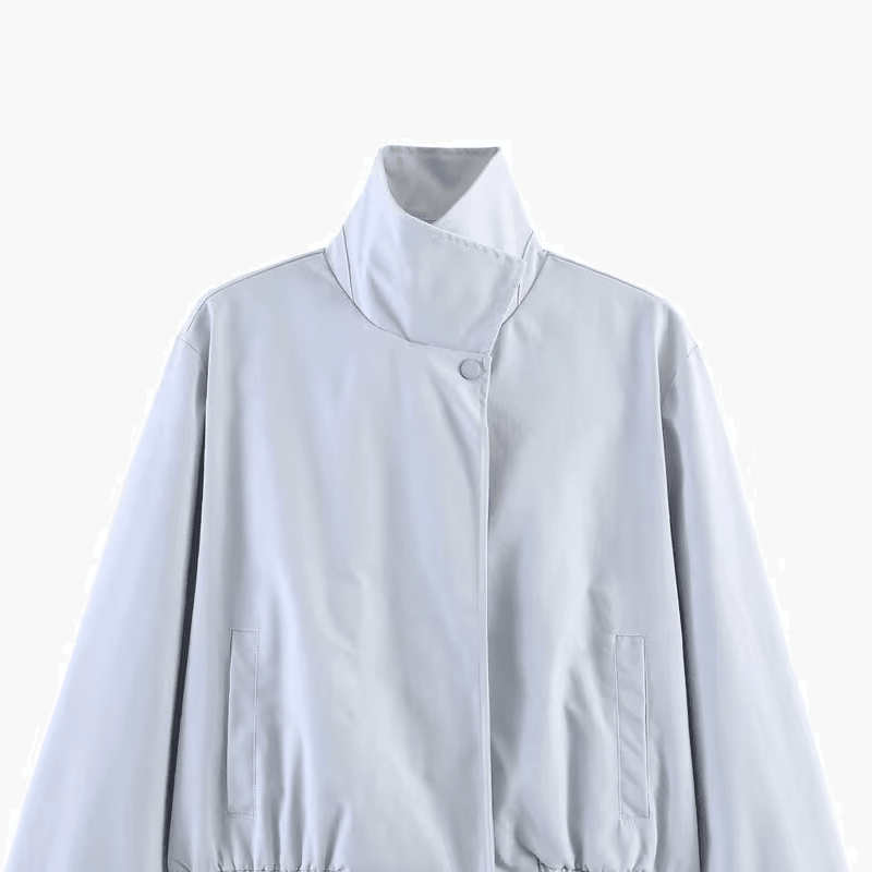 Chaqueta Jenny con Cuello Alto y Cremallera