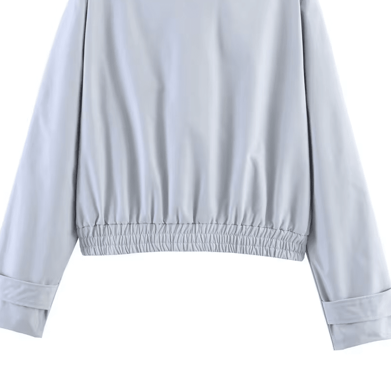 Chaqueta Jenny con Cuello Alto y Cremallera