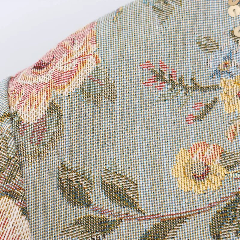 Laura Chaqueta Corta Vintage de Jacquard