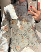 Laura Chaqueta Corta Vintage de Jacquard