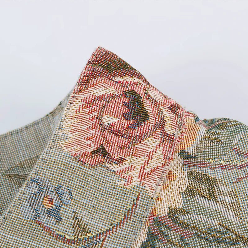Laura Chaqueta Corta Vintage de Jacquard