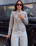 Laura Chaqueta Corta Vintage de Jacquard