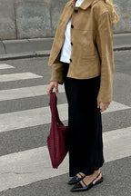 Jane cazadora corta de ante sintético