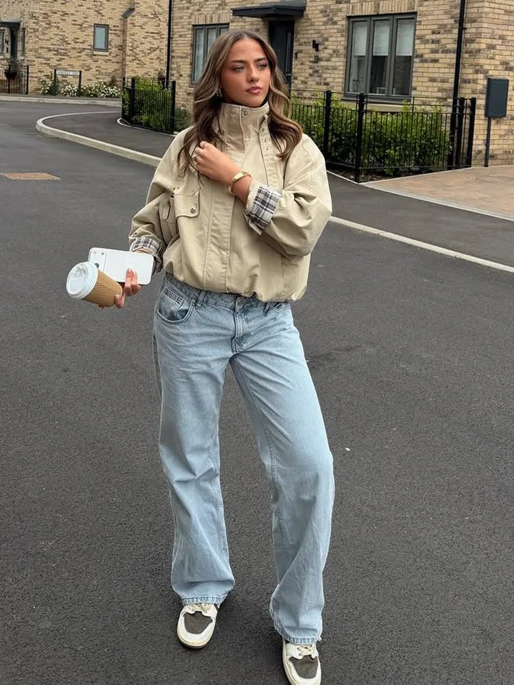 Chaqueta bomber Melanie con cuello alto