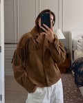 Chaqueta western Nicole de ante sintético con flecos