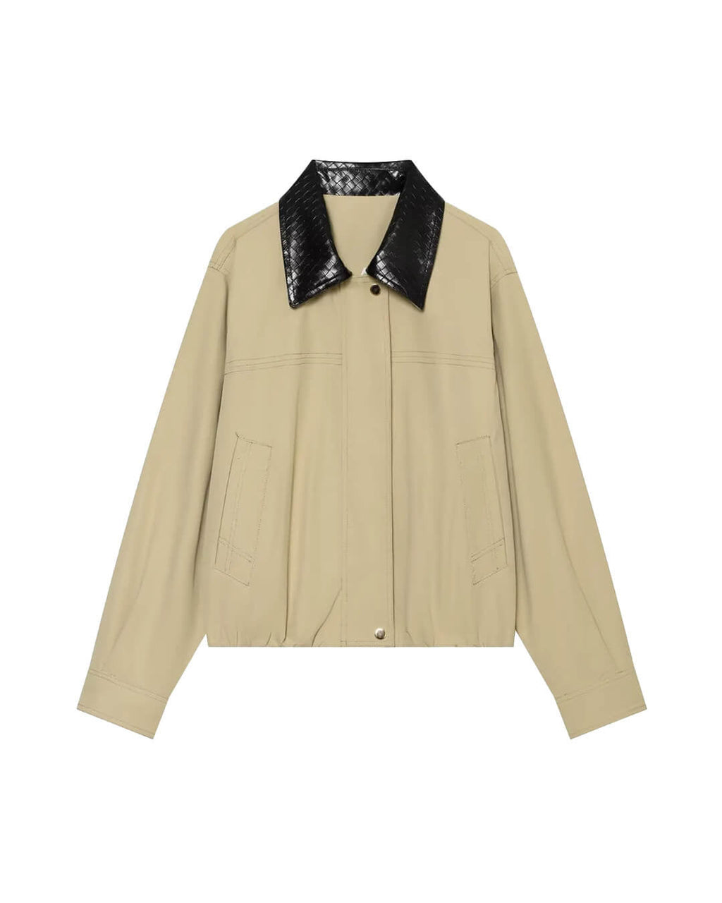 Olivia Cazadora Bomber con Cuello en Contraste