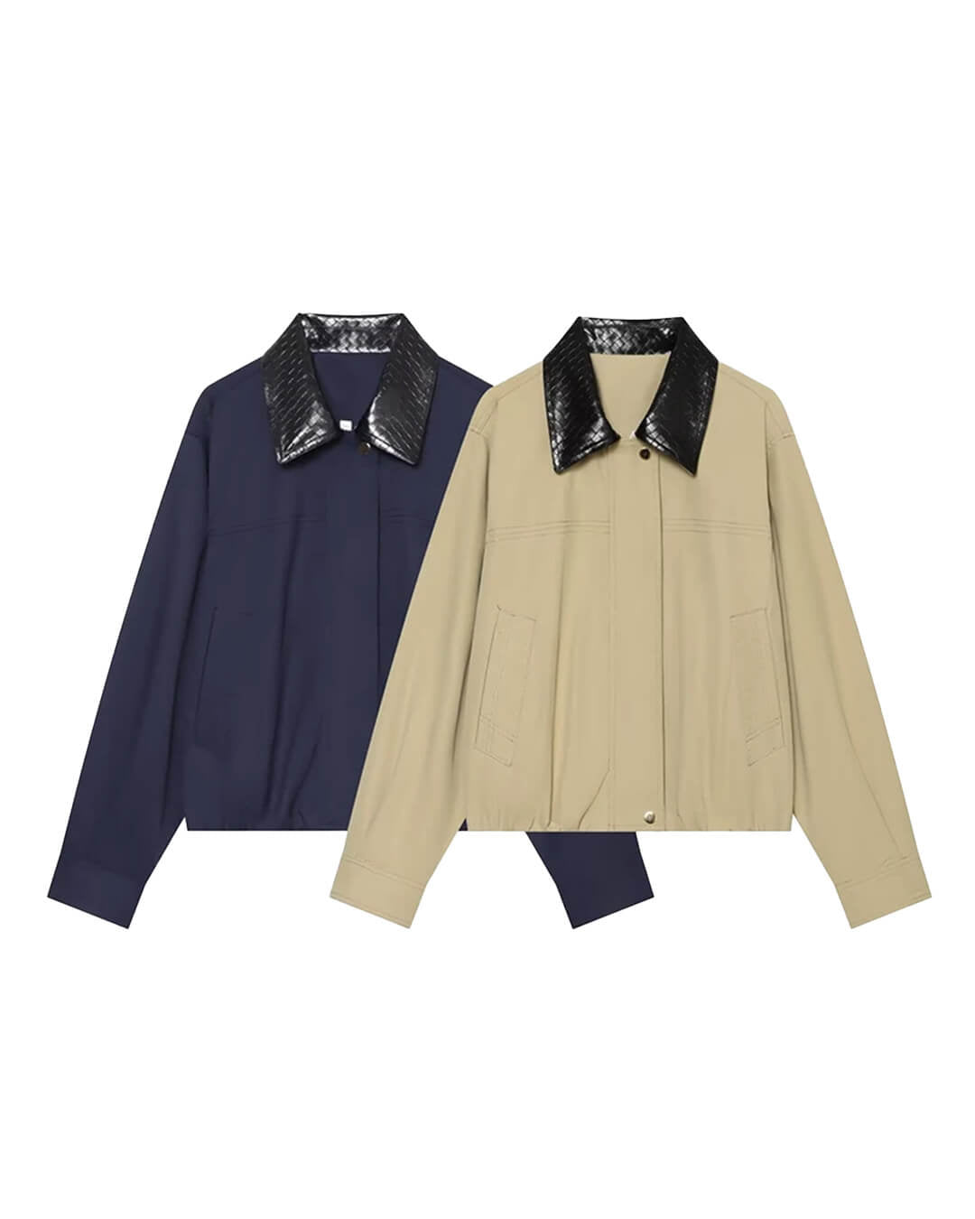 Olivia Cazadora Bomber con Cuello en Contraste