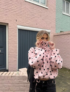 Chaqueta Presley con lunares y mangas abullonadas