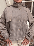 Trench de Cuadros Rose