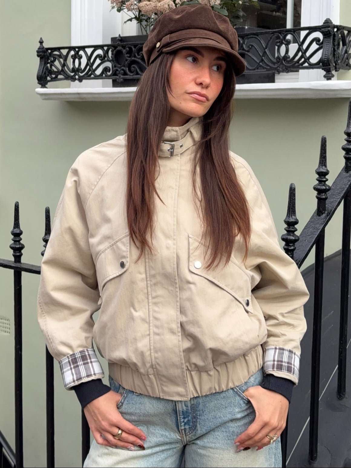 Runa Chaqueta informal con cuello mao