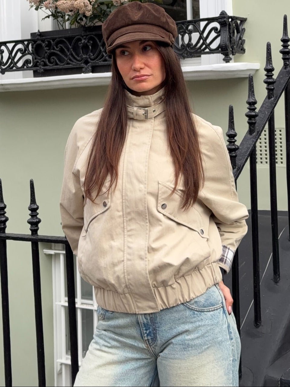 Runa Chaqueta informal con cuello mao