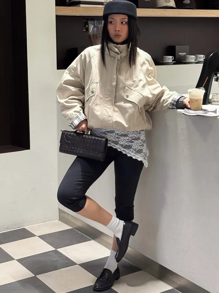 Runa Chaqueta informal con cuello mao
