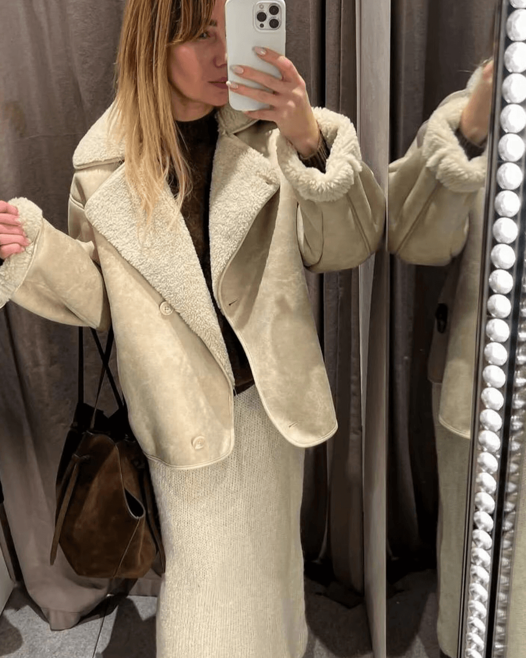 Chaqueta Arianne de piel sintética tipo sherpa