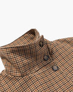 Chaqueta corta Ava con cuello embudo y pata de gallo