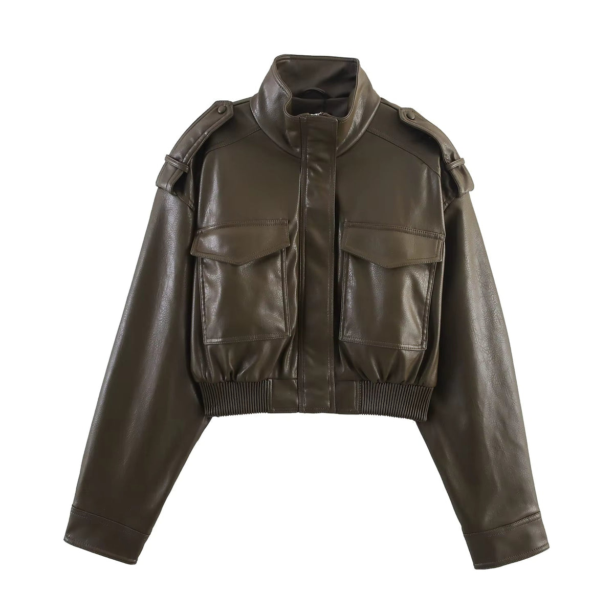 Chaqueta bomber de piel sintética Brianna